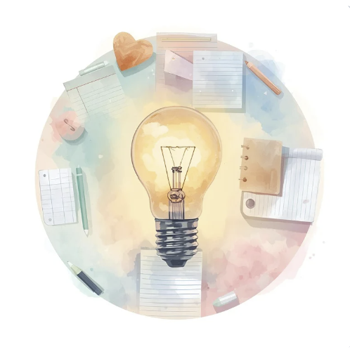 Resource library illustration